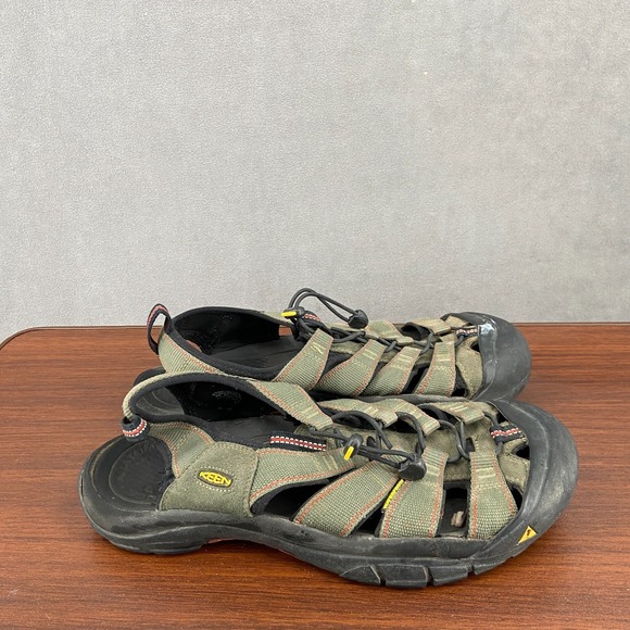 Keen Newport H2 Mens US 12 Sandal Olive Green Bungee Cord Lace Outdoor Hiking main image 4